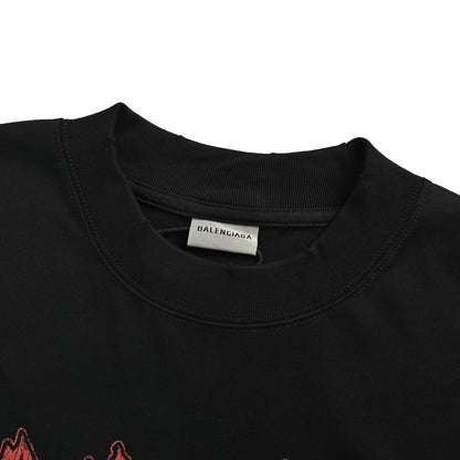 Balenciaga art print washed short sleeves