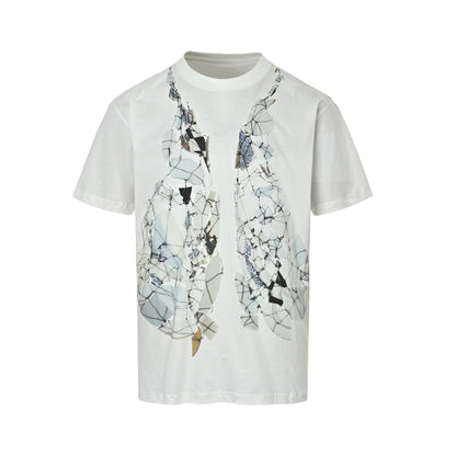 Maison Margiela/Margiela 26ss fragment print short sleeves