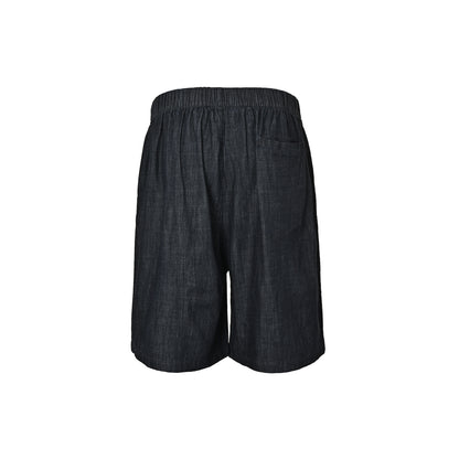 Acne Studios style washed denim shorts
