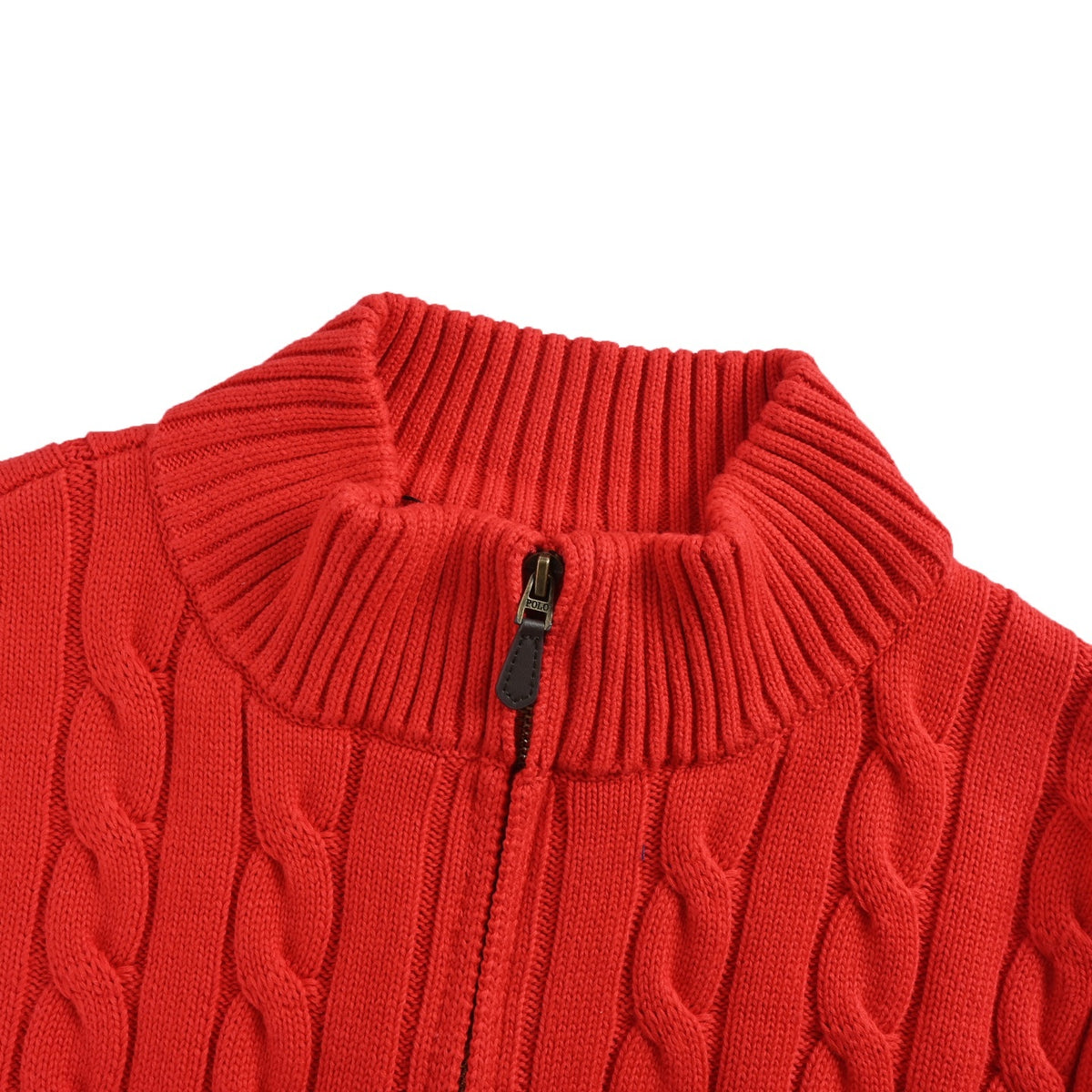 Ralph Lauren cable knitted half-zip sweater