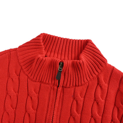 Ralph Lauren cable knitted half-zip sweater