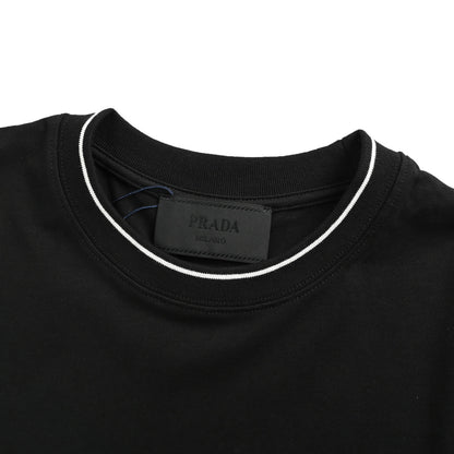Prada 24ss triangle marked line pocket short sleeves