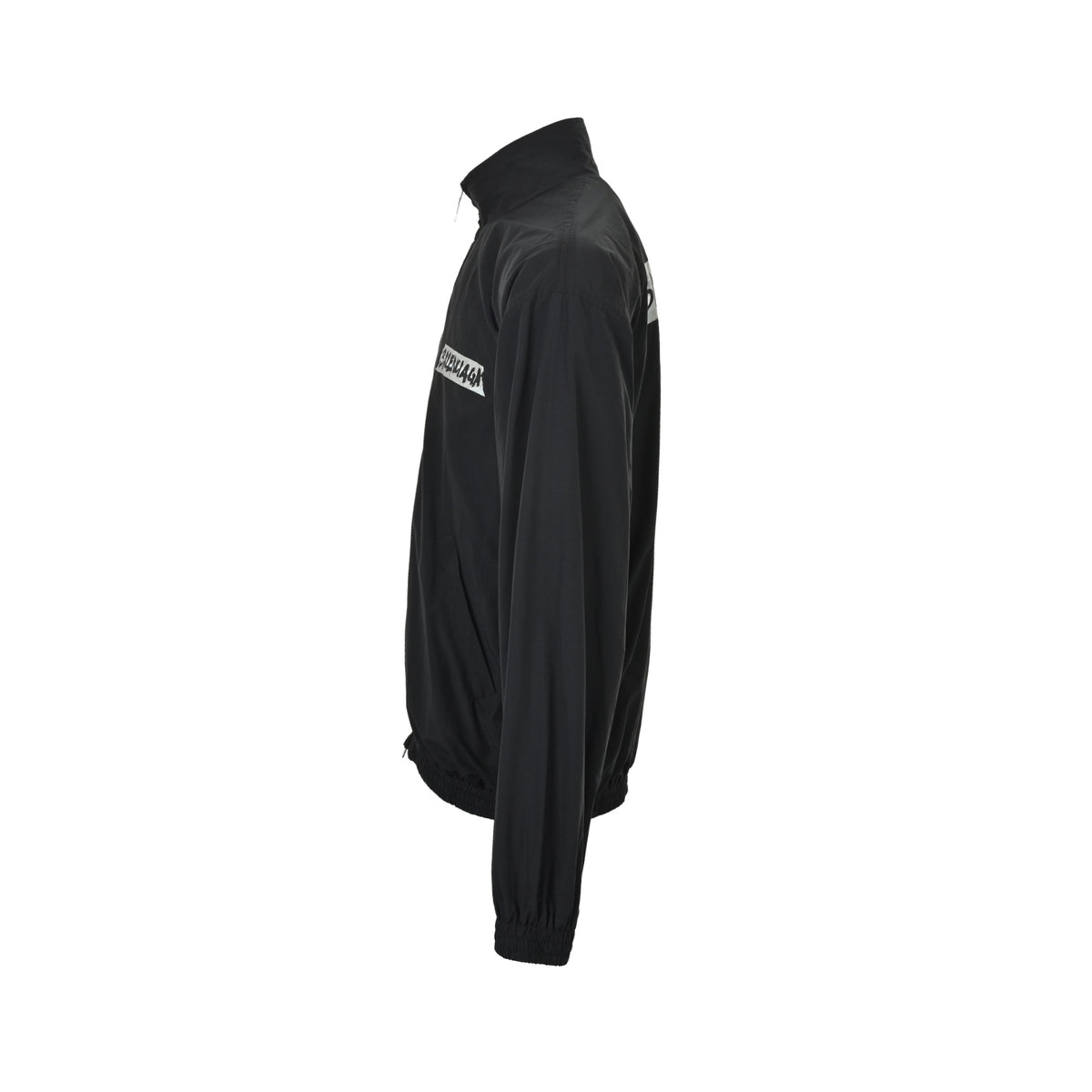 Balenciaga tape print stand collar jacket