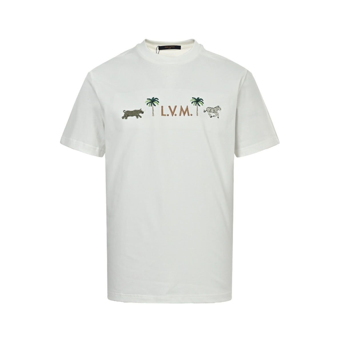 Louis Vuitton 26ss animal embroidered short sleeves