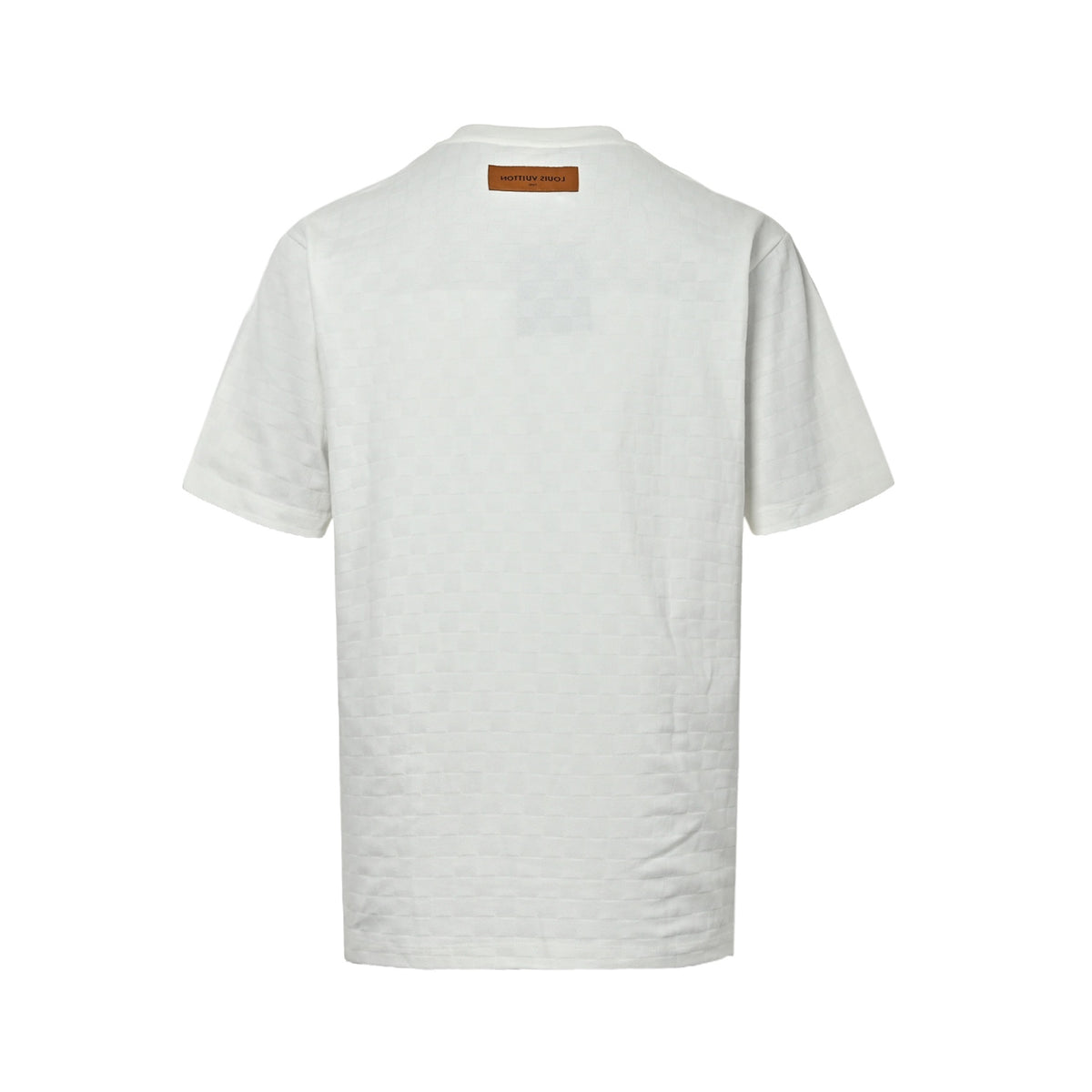 LouisVuitton/Louis Vuitton checkerboard letter patch pocket short sleeves