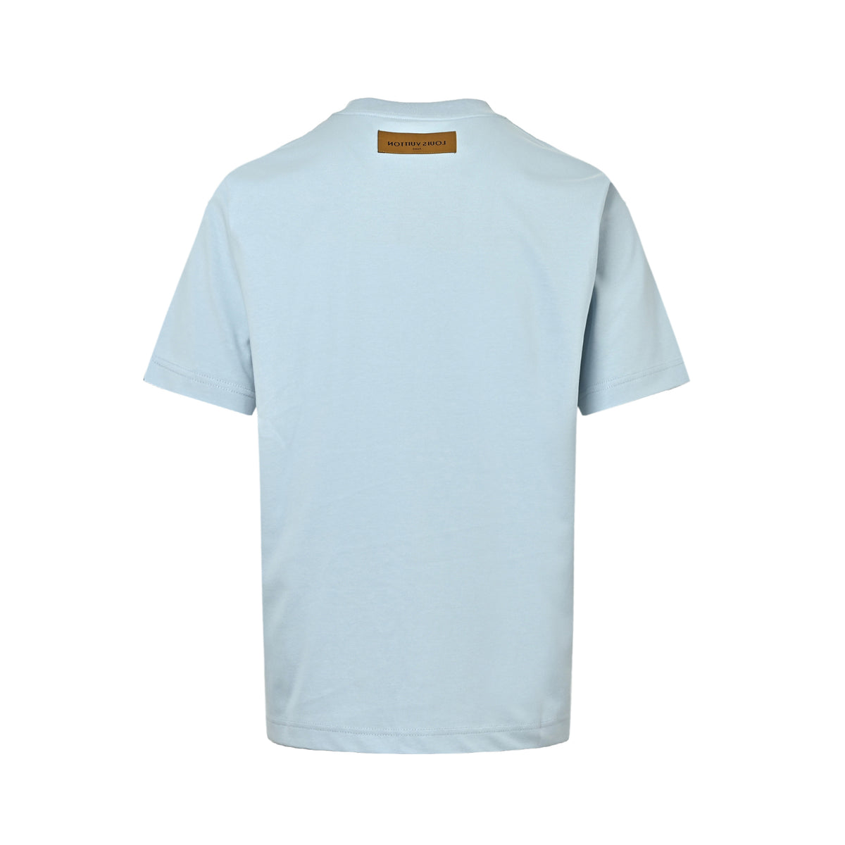 Louis Vuitton chest logo three-dimensional embroidery round neck short sleeves