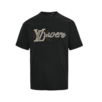Louis Vuitton 26ss fox letter embroidered short sleeves