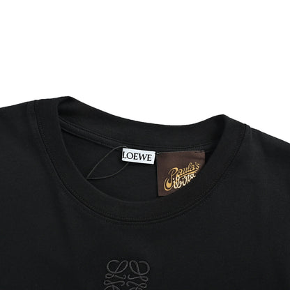 Loewe/Luoyiwei 26ss collar logo embroidered short sleeves