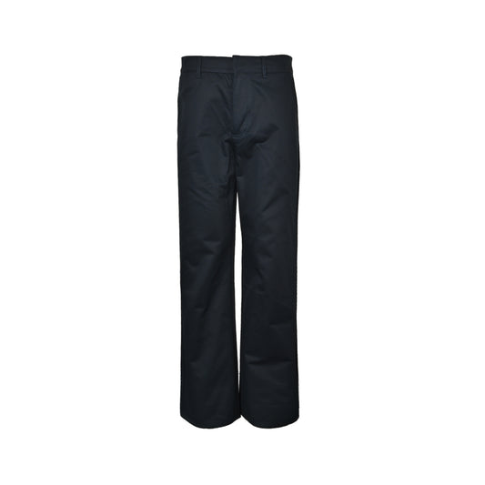 Louis Vuitton pocket leather silk cotton crepe trousers