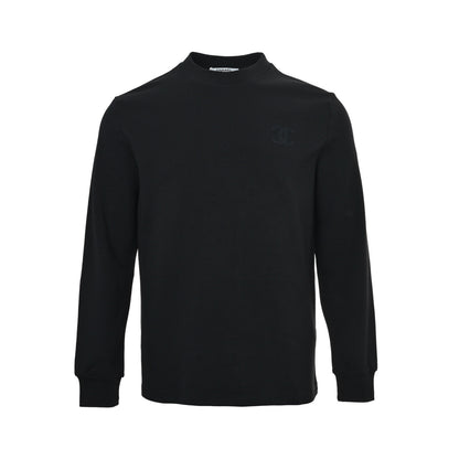 Chanel 25Fw dark pattern double C polka dot embroidery long-sleeved T-shirt