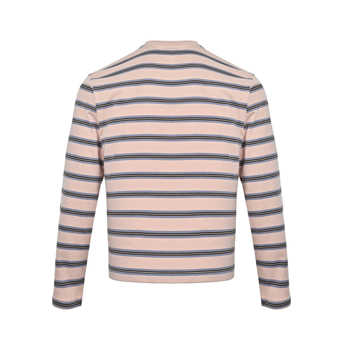 Prada light pink striped pocket label long sleeves