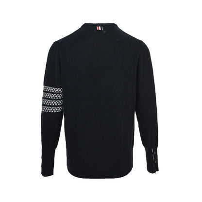 Thom Browne/Thom Brown 25Fw snowflake puppy crew neck sweater