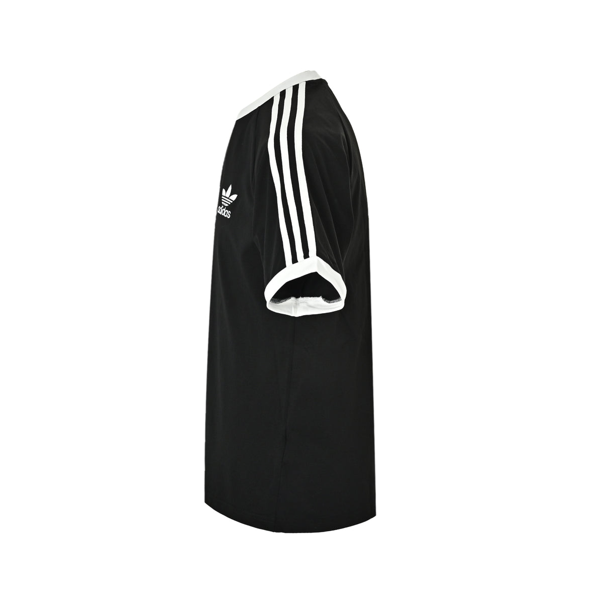 Adidas clover embroidered three-bar web short sleeves