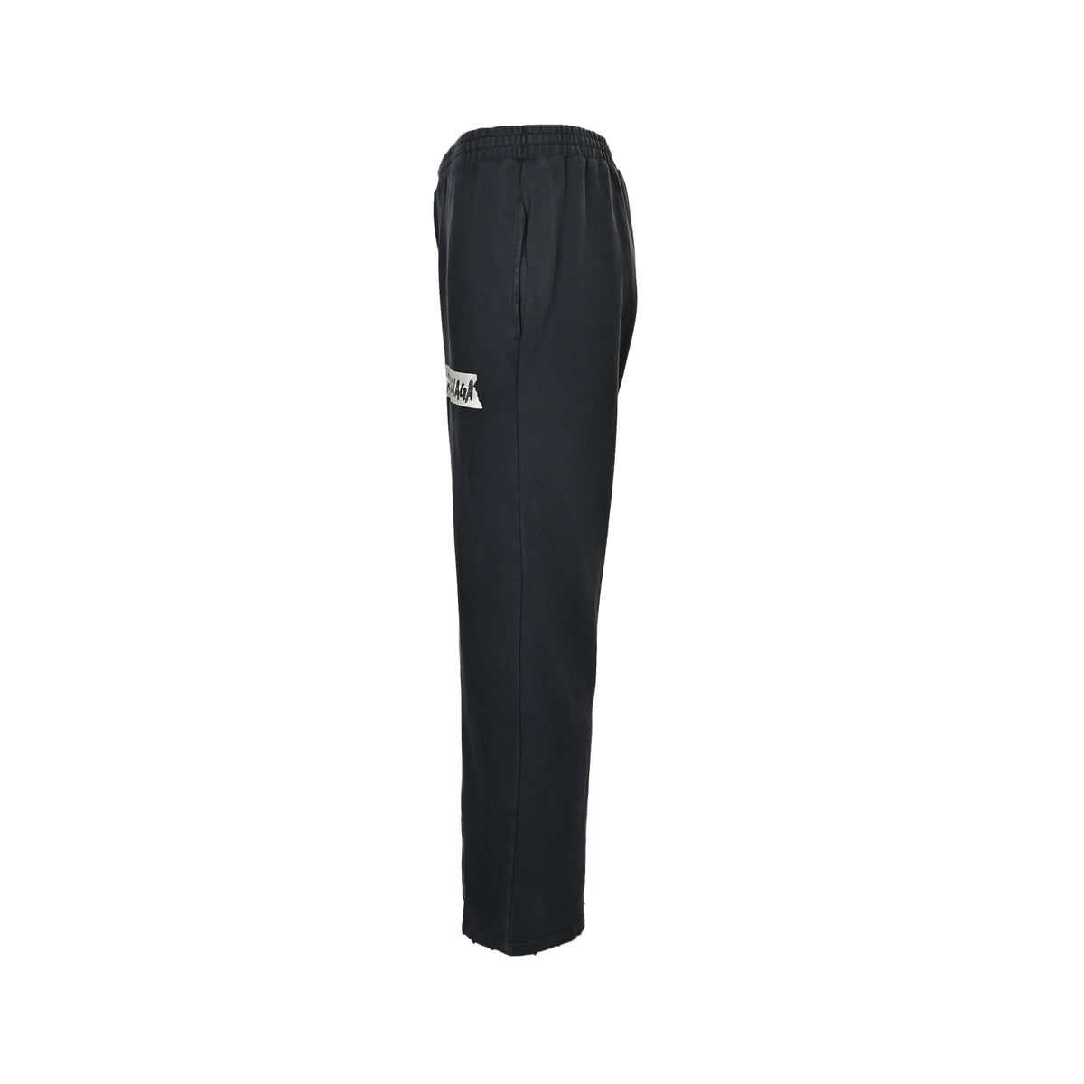 Balenciaga tape distressed printed letter trousers