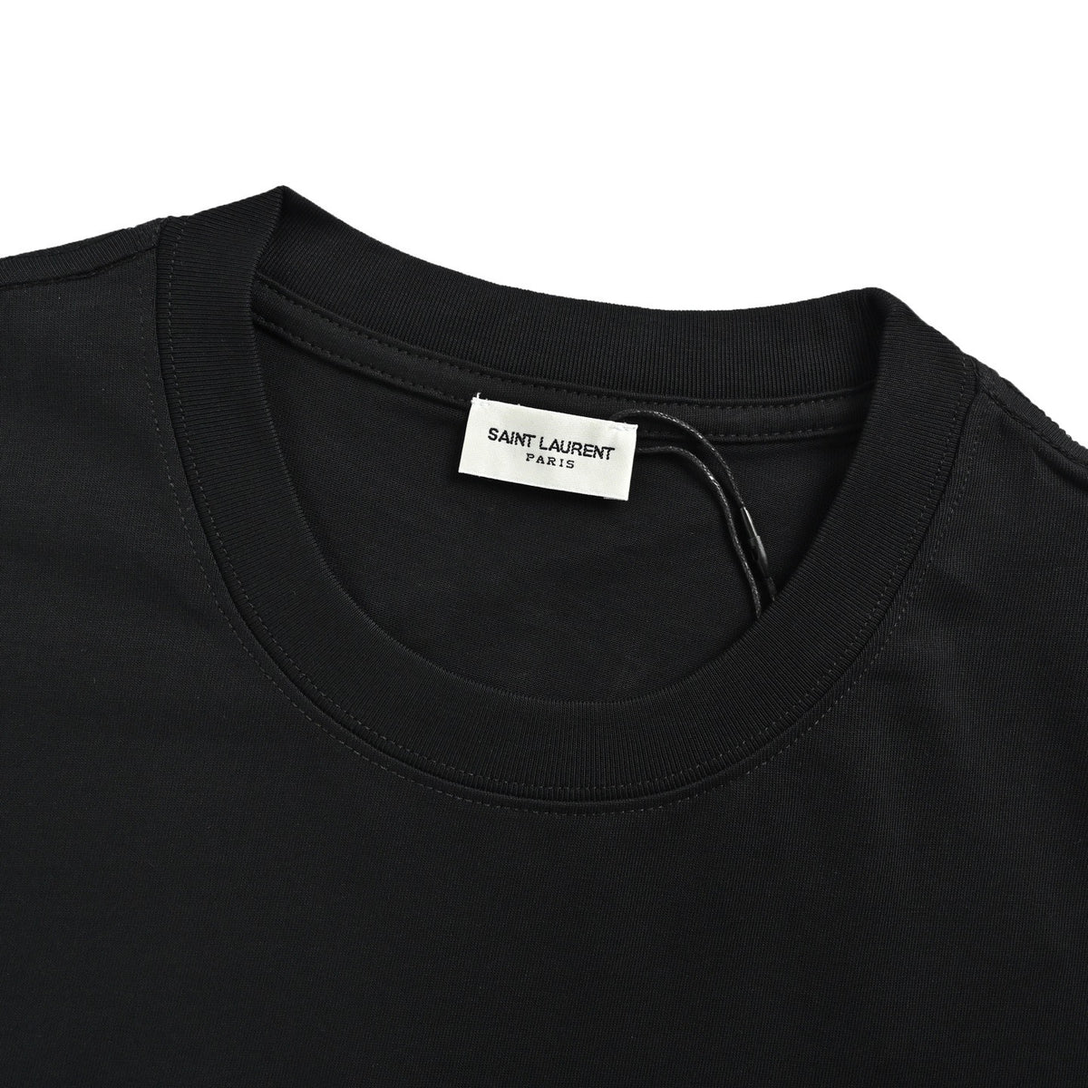 Saint Laurent embroidered letter logo short sleeves