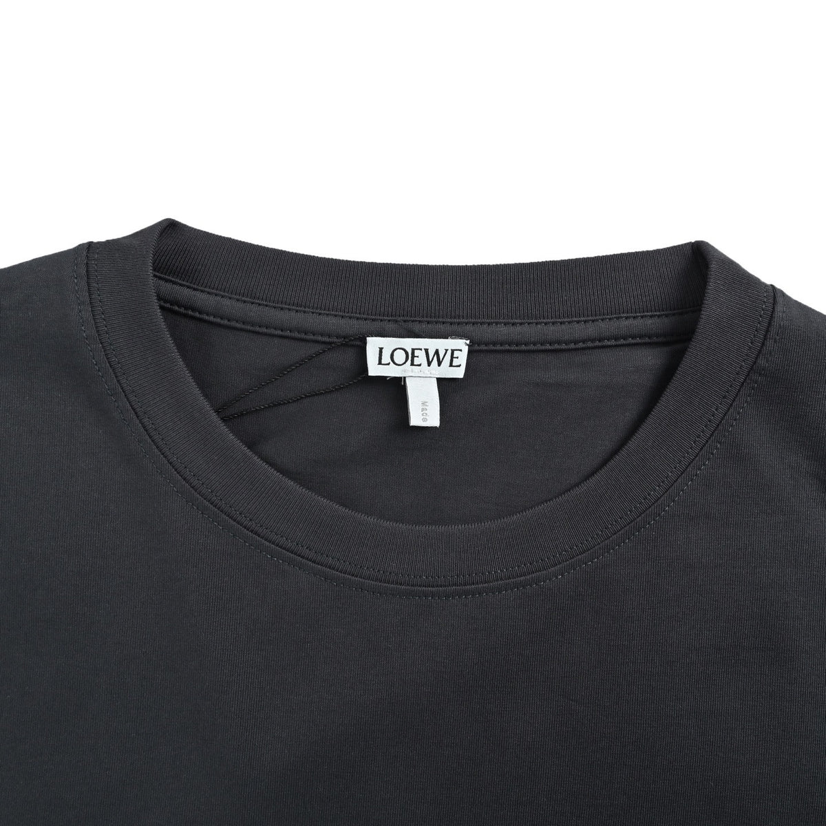 Loewe/Luo Yiwei solid color sleeves laser burnt short sleeves