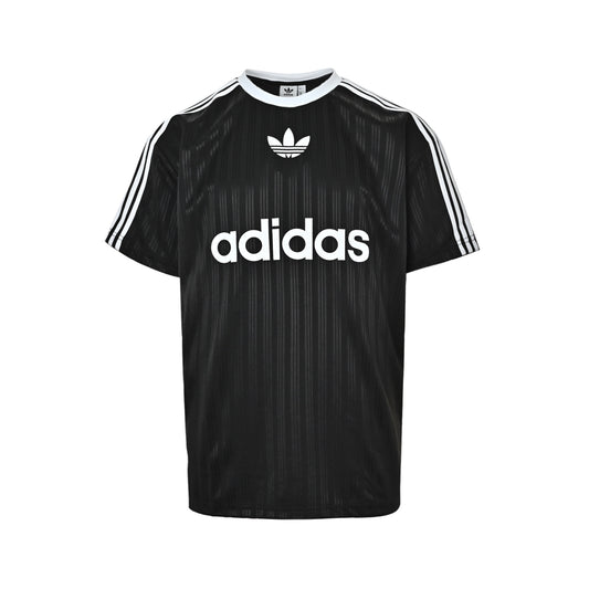 Adidas clover letter print striped short sleeves