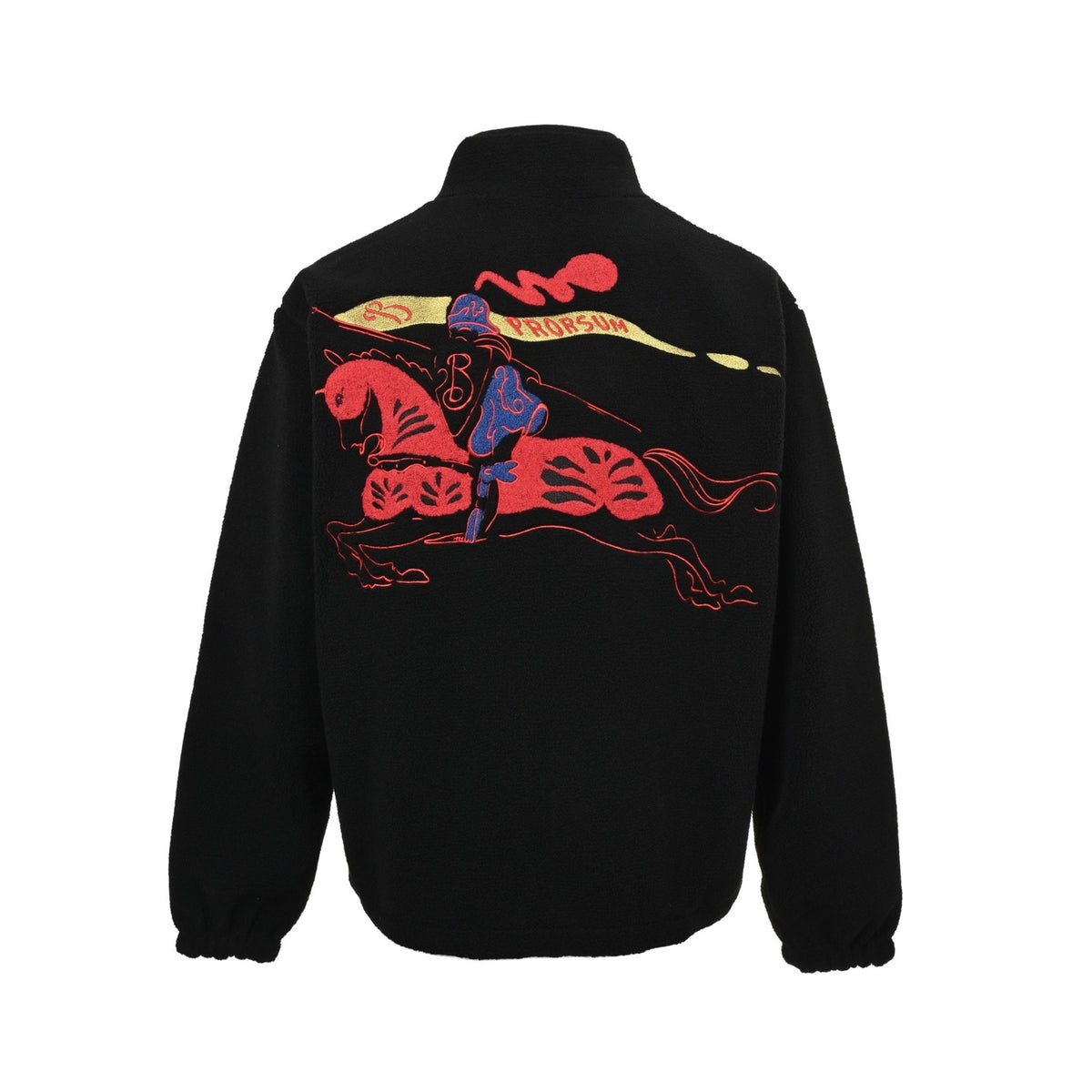 Burberry Year of the Horse New Year's Eve Series Back Flocked Color Embroidered War Horse Lamb Wool Jacket