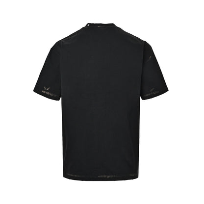 We11 Done Punk Rock Metal Perforated Short Sleeve