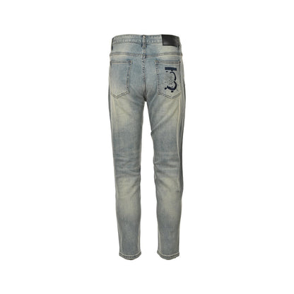 Burberry back pocket TB war horse embroidered jeans