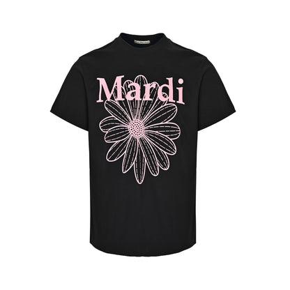 Mardi Mercredi single floral basic printed loose short sleeves