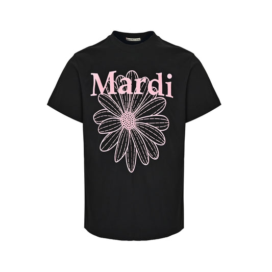 Mardi Mercredi single floral basic printed loose short sleeves