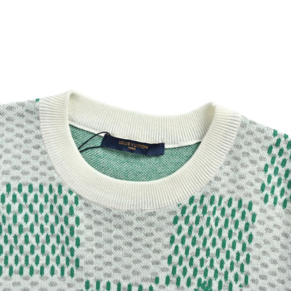 LouisVuitton/Louis Vuitton checkerboard knitted jacquard short sleeves