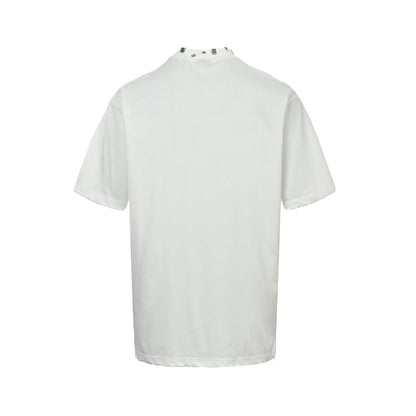 Balenciagag/Balanciaga rivet perforated short sleeves
