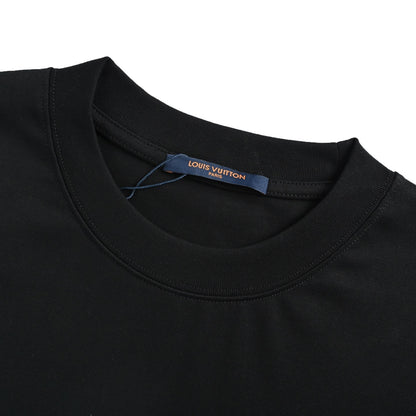 Louis Vuitton 26ss nylon pocket presbyopic print short sleeves