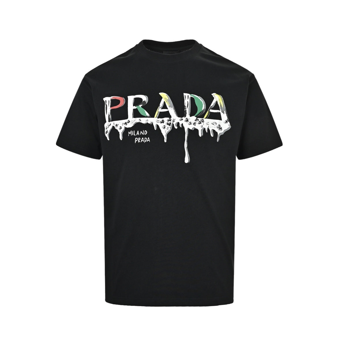 Prada 26ss graffiti letters logo printed short sleeves