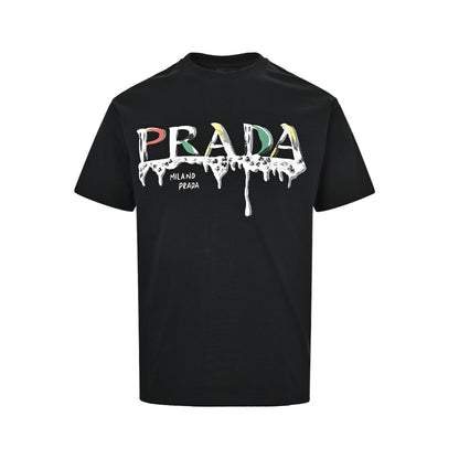 Prada 26ss graffiti letters logo printed short sleeves