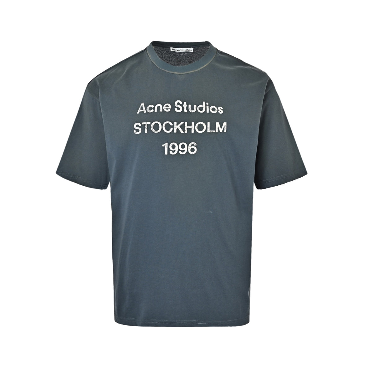 Acne Studios 1996 letter print distressed short sleeves