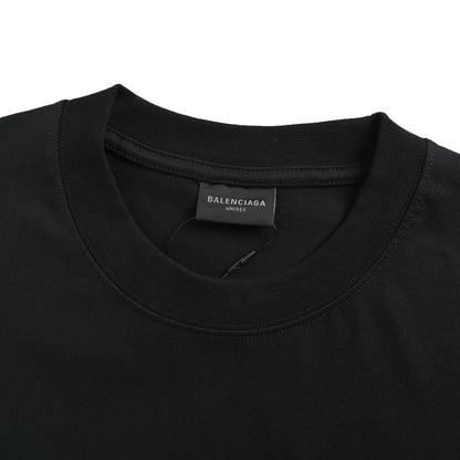 Balenciaga 26ss front and back letter print short sleeves