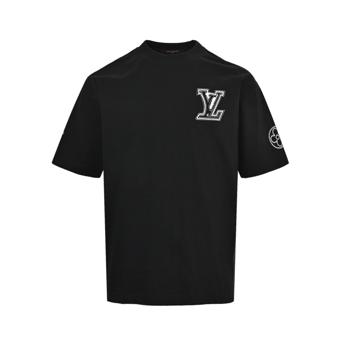 Louis Vuitton 26ss short sleeves with letter logo embroidery on the chest