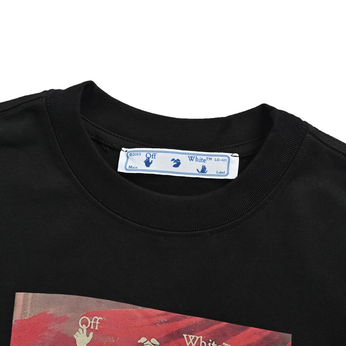 OFF WHITE blurred oil painting arrow print short sleeves