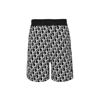 Dior 26ss all-over printed floral side web shorts