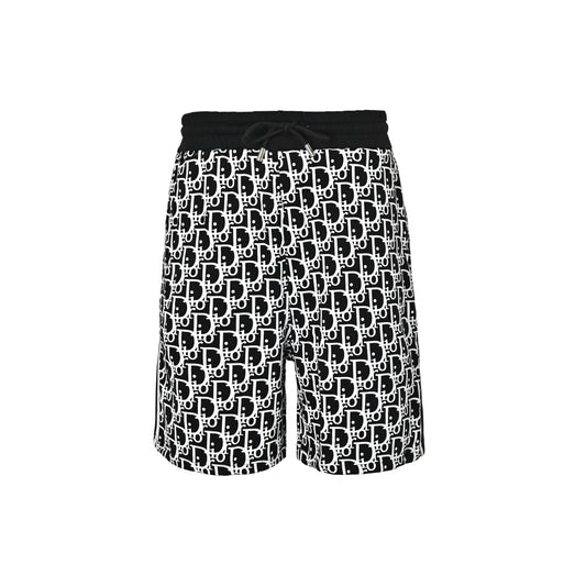 Dior 26ss all-over printed floral side web shorts