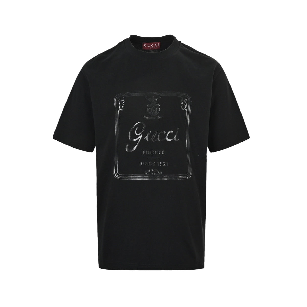 Gucci large printed short sleeves on the chest