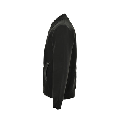Louis Vuitton 25Fw leather trimmed knitted belted jacket