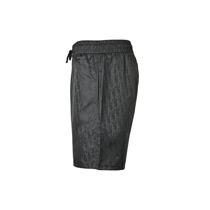 Dior dark pattern old flower jacquard shorts