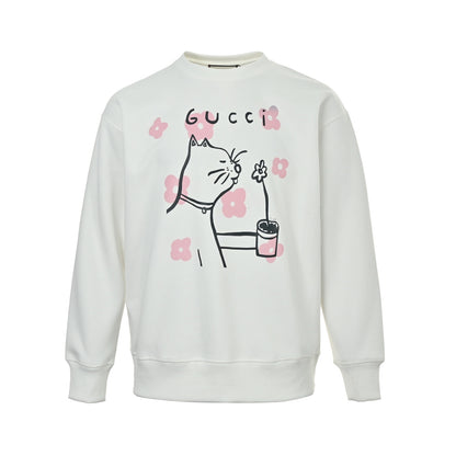 Gucci Fun Cartoon Series Printed Round Neck Sweatshirt