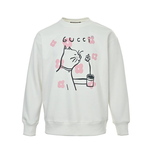 Gucci Fun Cartoon Series Printed Round Neck Sweatshirt