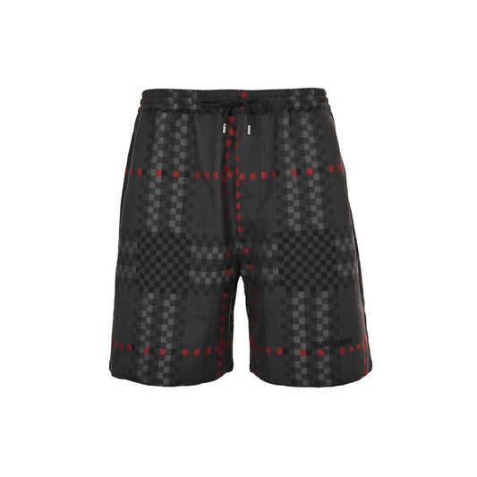 Burberry 25ss pixel plaid wool blend Harrington shorts