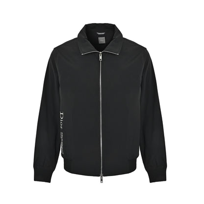 Dior technical fabric side letter embroidery stand collar jacket jacket