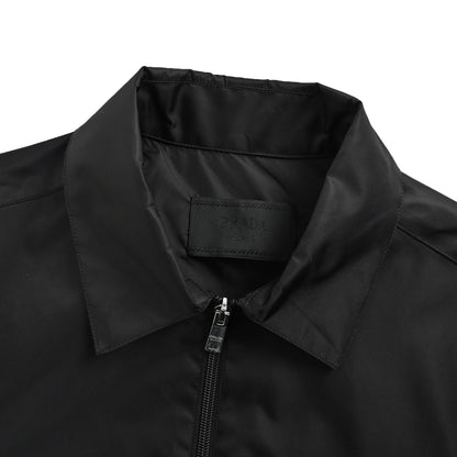 Prada zipper pocket nylon lapel jacket