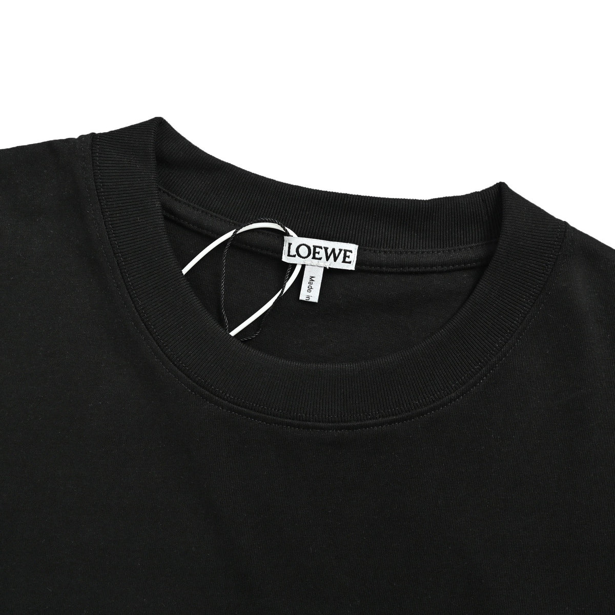 Loewe/Luo Yiwei 26ss misplaced logo embroidered short sleeves