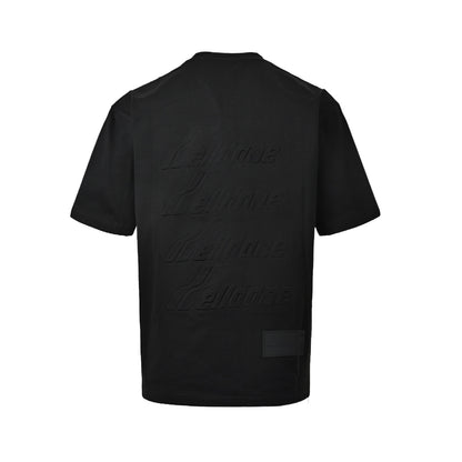 We11 Done embossed steel stamped letter short sleeves