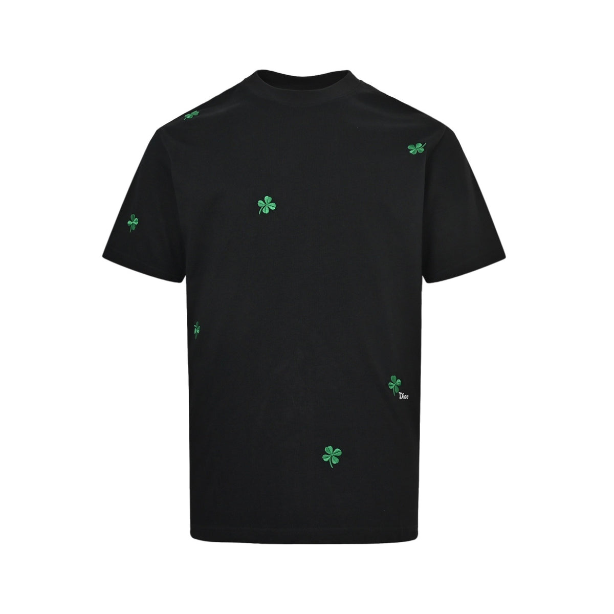 Dior 26ss full-width four-leaf clover embroidered short sleeves