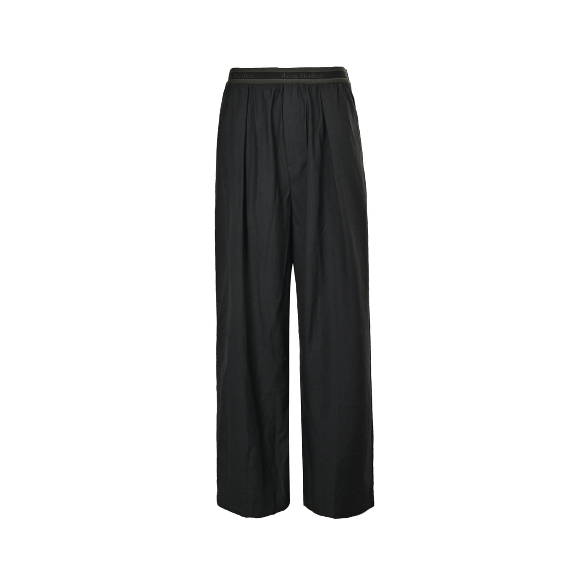 Acne Studios style slim wide-leg trousers