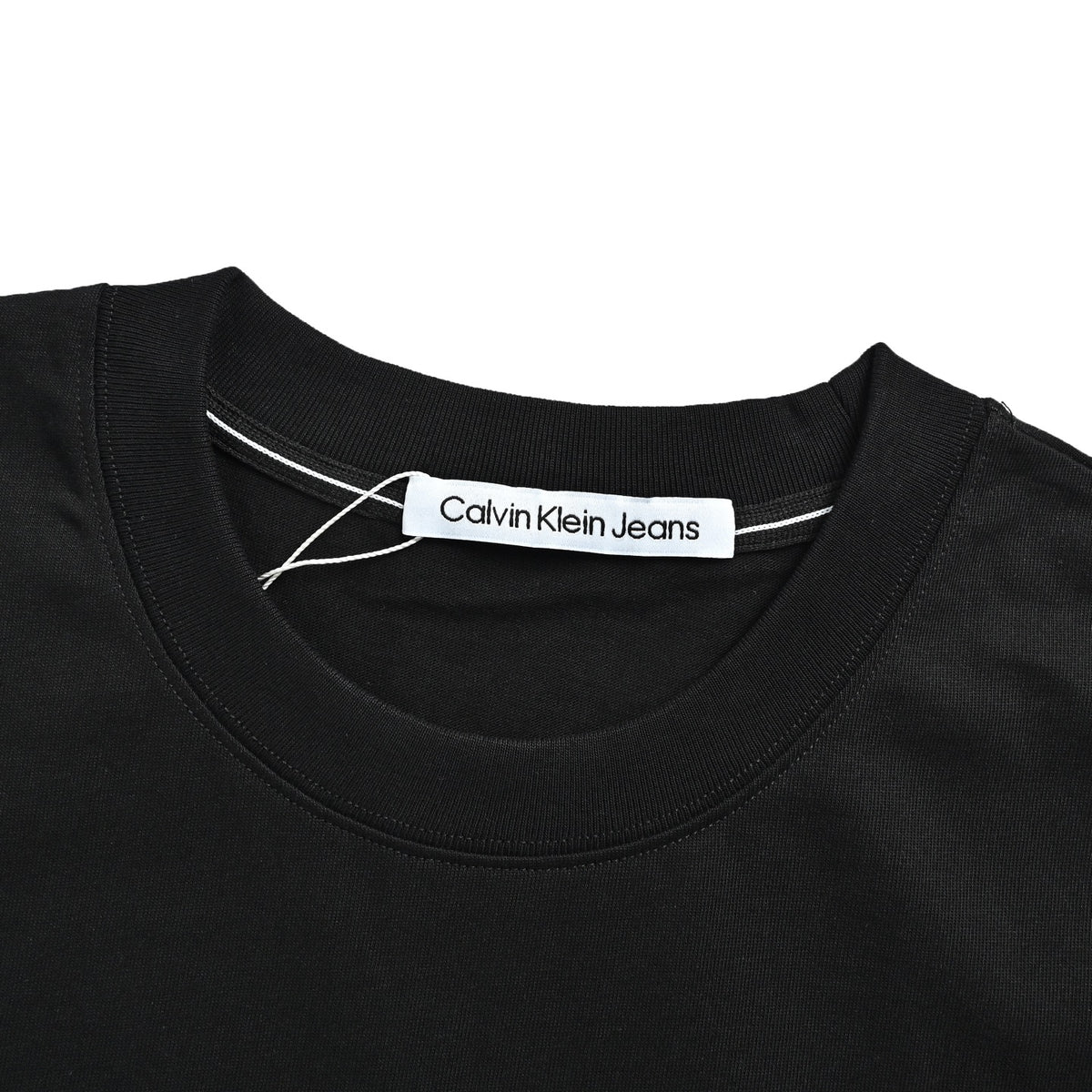 Calvin Klein CK 24ss chest letter print crew neck short sleeves